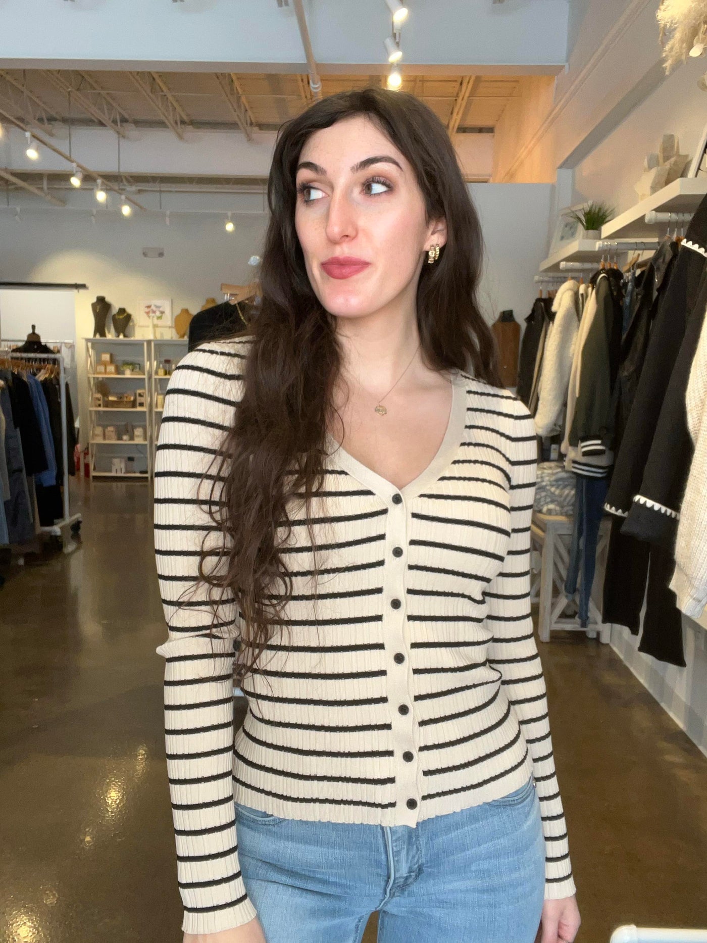 Jordana Stripe Sweater