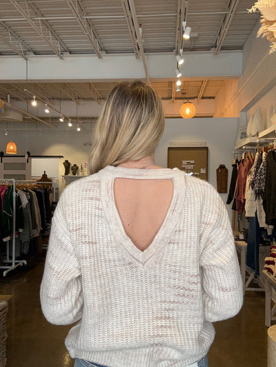 Cozy V-Back Sweater